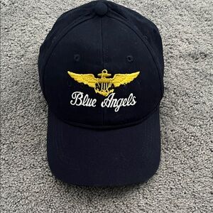Kids Youth embroidered Blue Angels U.S. Navy Blue Yellow Hat patriotic American